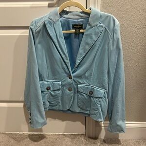 Light Blue Eddie Bauer Blazer Size 8